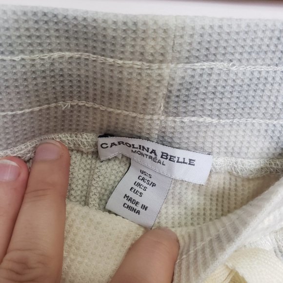 Carolina Belle tie dye waffle knit joggers nwt s - Picture 3 of 3